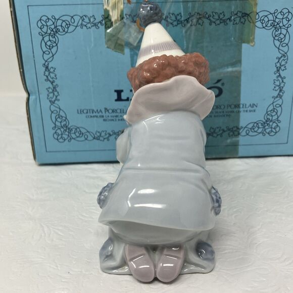 LLADRO Pierrot Clown Puppy and Ball #5278 Retired Made Spain 1985 Nino pierrot - Picture 5 of 16